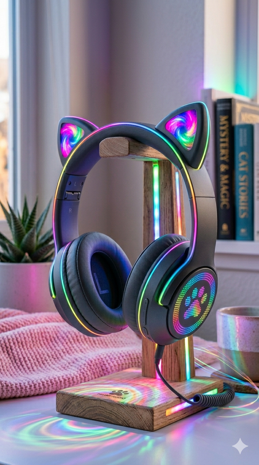 Cat Style Fast Charging Headphones