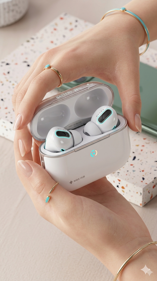 Pro Ultra-Sleek Wireless Earbuds | Premium Noise-Cancelling TWS